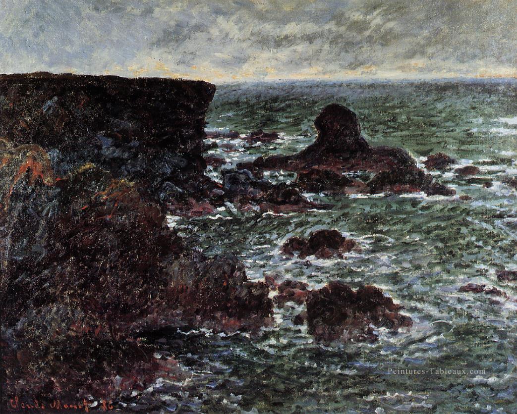 Le Lion Rock BelleIleenMer Claude Monet Peintures à l'huile